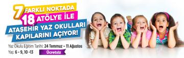 “Yaz Okulları Atölye” programı, 24 Temmuz’da başlıyor.