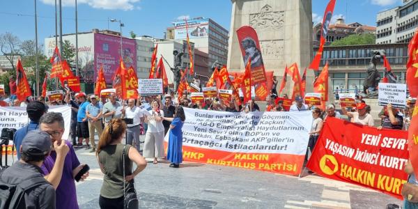 Halkın Kurtuluş Partisi (HKP) AKP iktidarının göç politikasını protesto etti