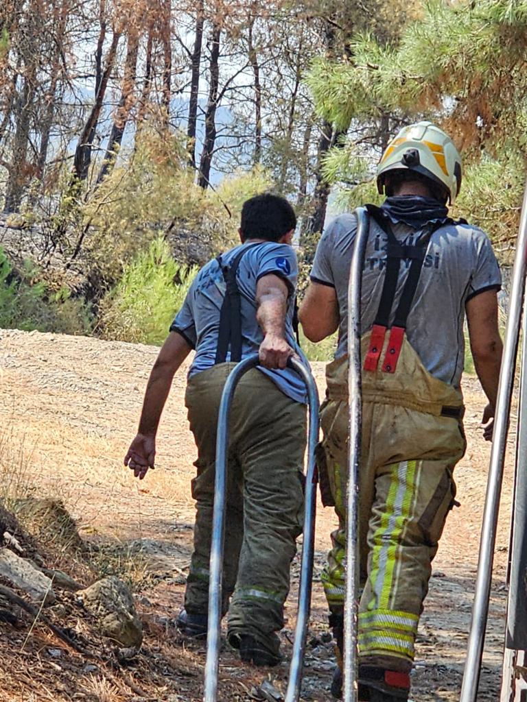 Çanakkale’deki yangına İzmir’den destek