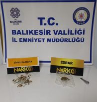 Ayvalık İlçe Emniyet Müdürlüğü Narkotik birimleri “sihirli mantar” ele geçirdi.