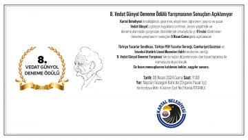 8.Vedat Günyol Deneme Ödülü Yarışmasının Kazananları, 5 Nisan’da Açıklanacak
