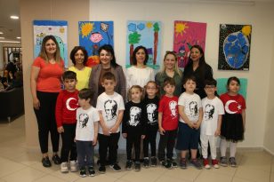 Kartal Belediyesi Kreş Öğrencilerinden Resim Sergisi